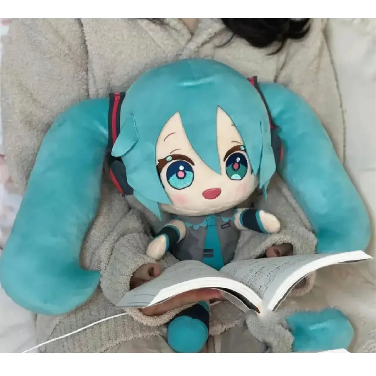 32cm fufu Hatsune Miku Plush Doll Cute Pillow Cartoon Anime kawaii bow Hatsune Miku doll Children's Toy Girl Holiday gifts