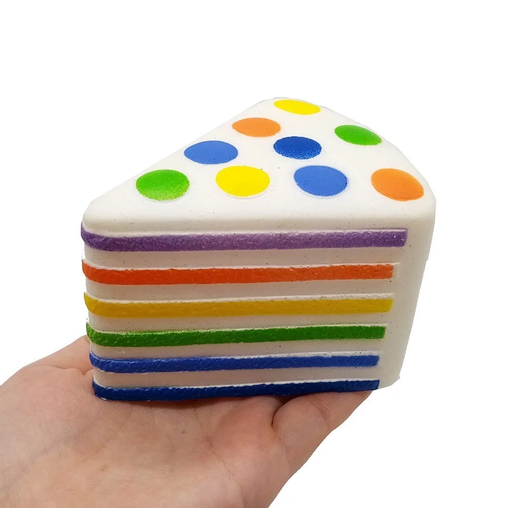 시뮬레이션 딸기 생일 케이크 짜기 장난감 PU 조랑말 케이크 Squishy 손가락 끝 장난감 크림 블래스터 압력 릴리프