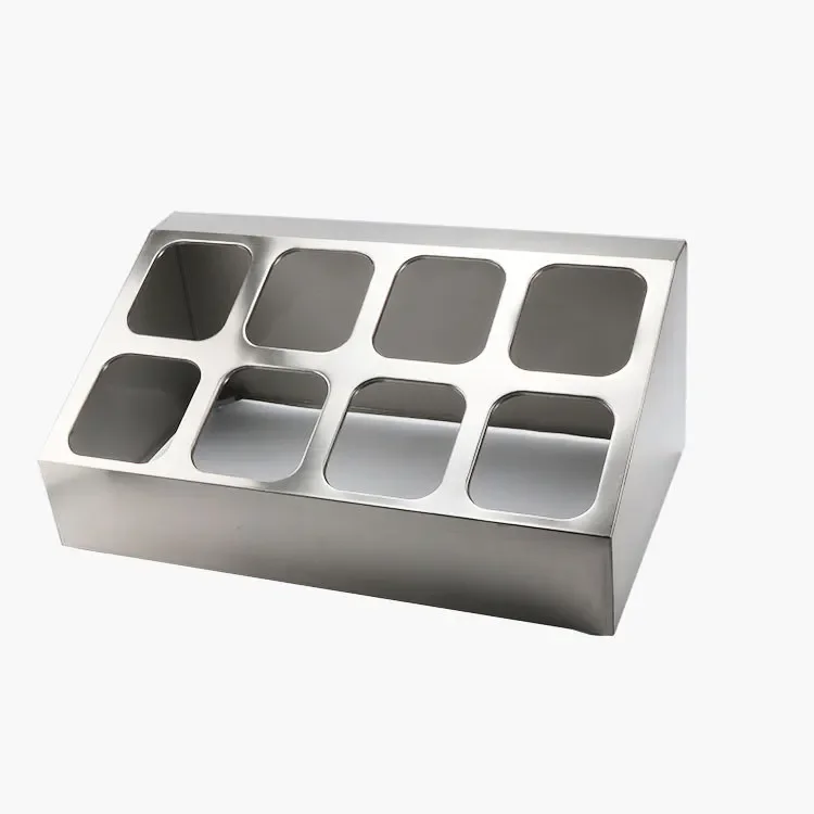 Commercial Hotel Stainless Steel Buffet Style Serving Pans 1/4 Gastronorm Food Storage Container GN Pans Holder