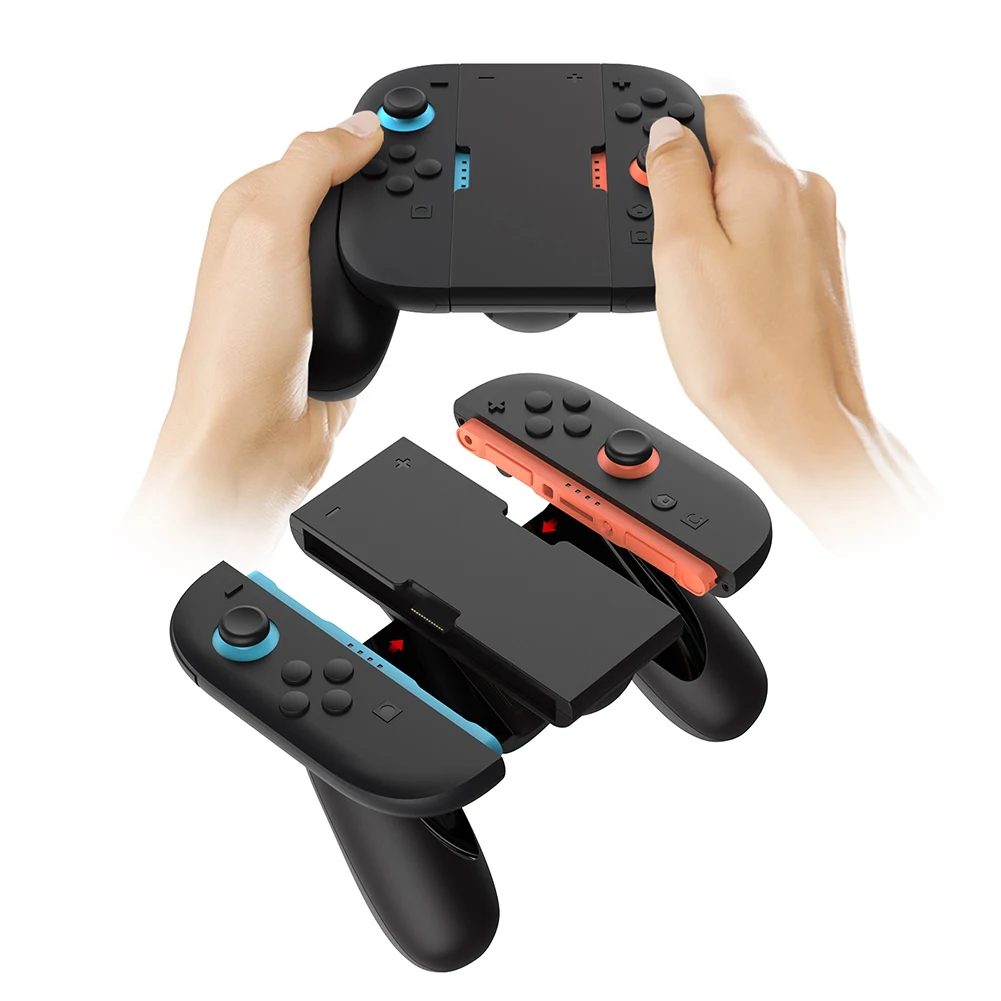 

Charging Grip for Nintendo for Switch 2 Joy-Con Portable Charger Dock with USB-C Cable and Charge Indicator Handle Bracket Stand