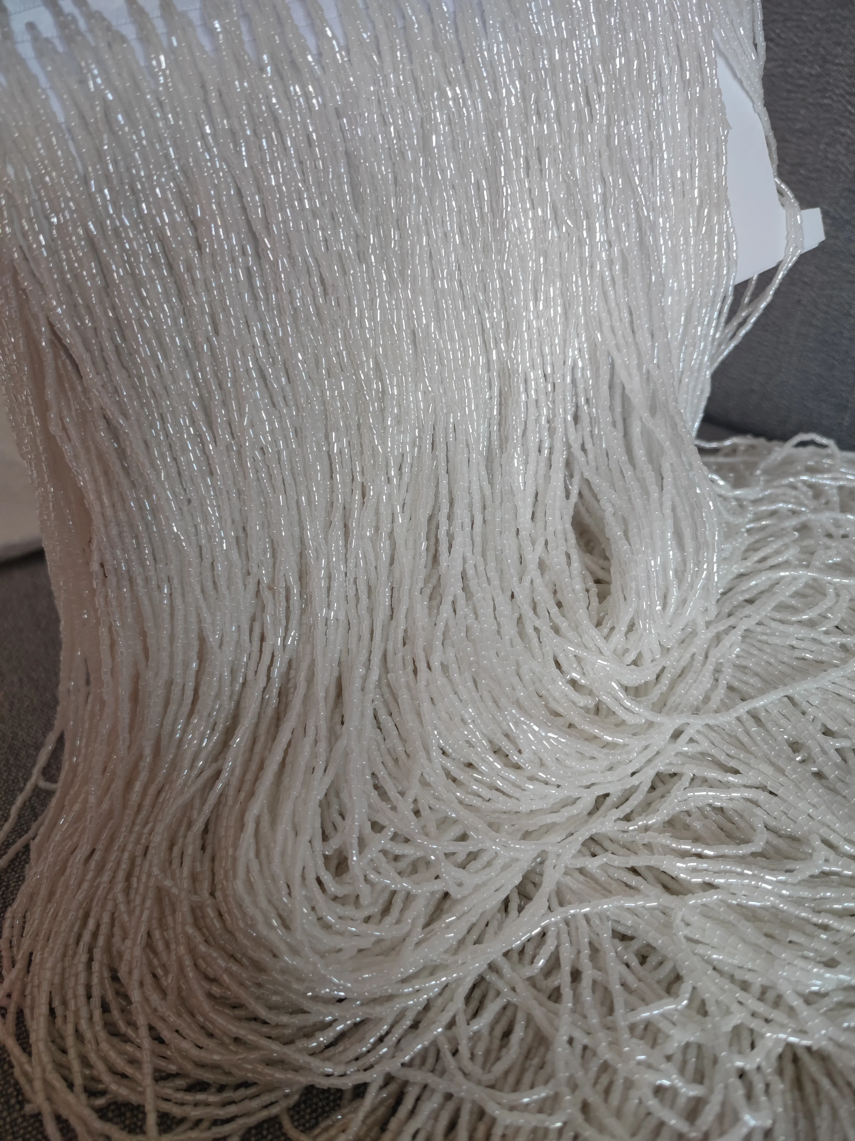 

2.5 yards 40 inches Tiny Bugle Beads Beaded Fringe, Custom Make 100cm Wide Dress Costume Couture Bead Fringe,Customize Colors