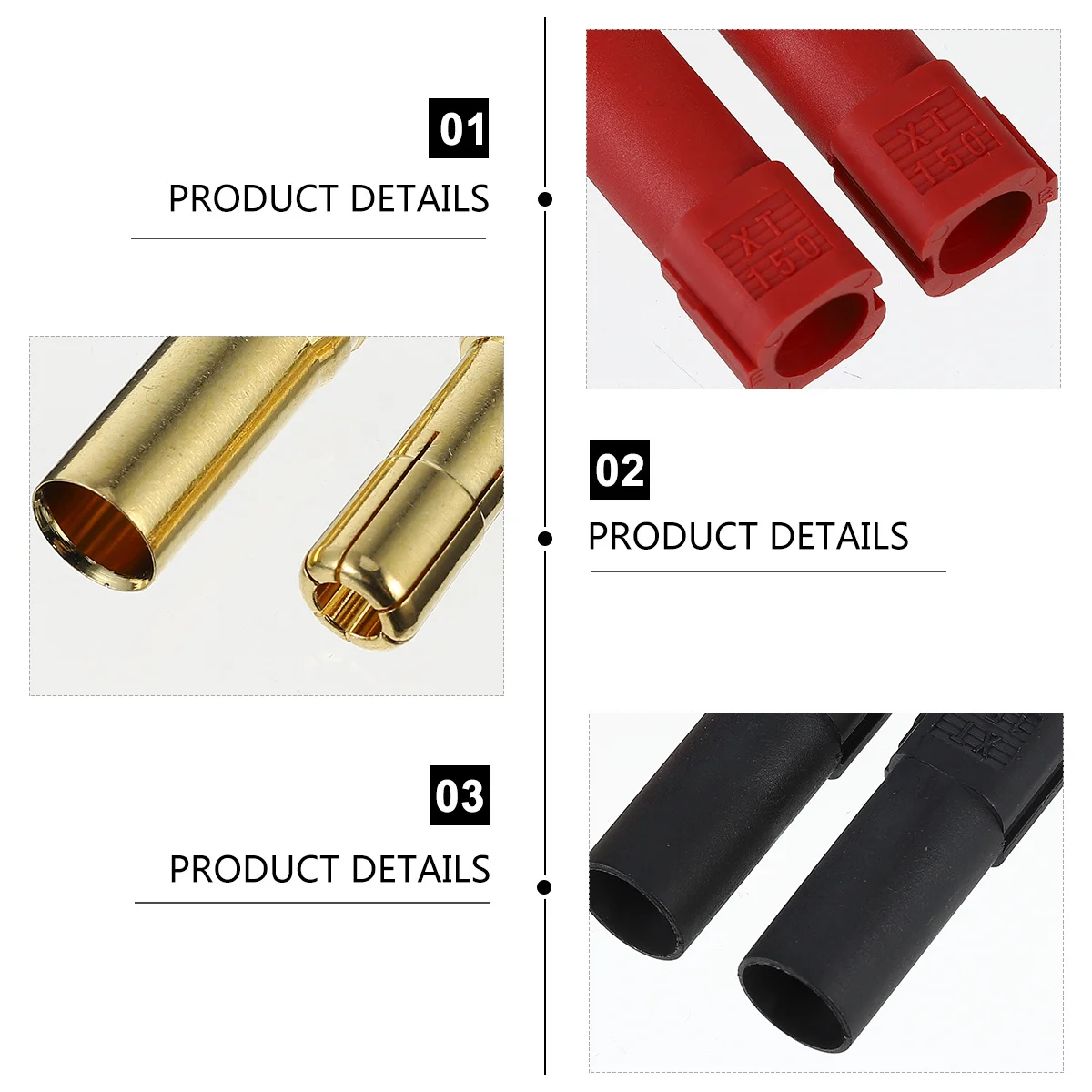 

16pcs 6Mm Banana Plug Connector Brass Terminal Male Female Adapter For High Current Abs Insulated Electrical Equipment