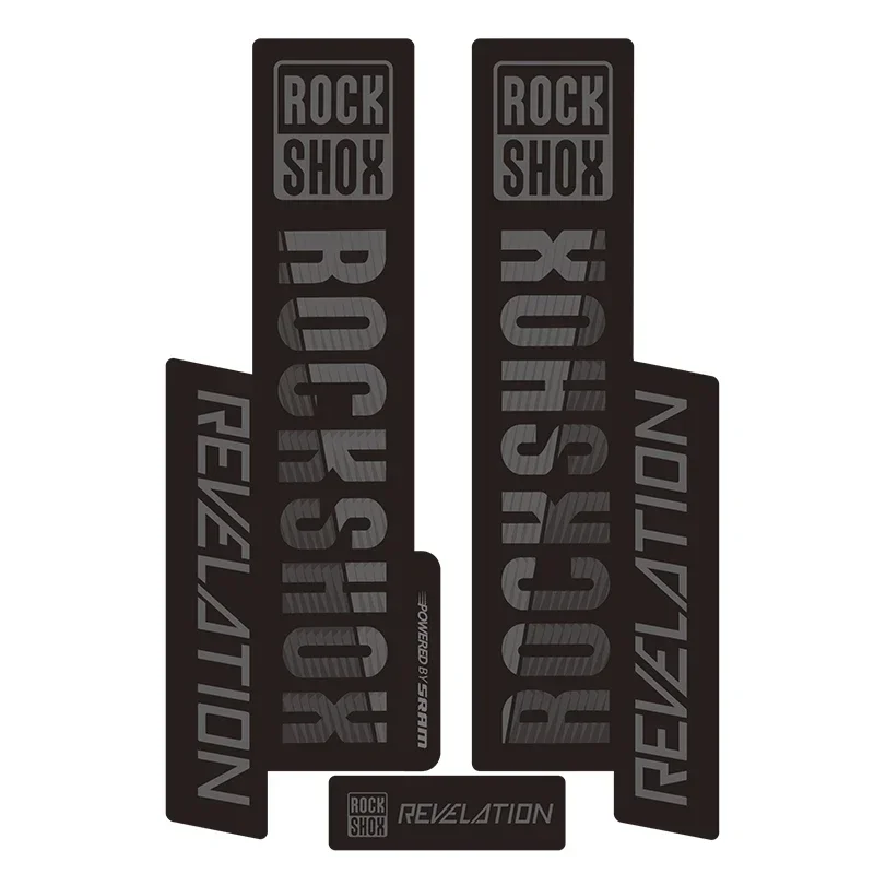 MTB Front Fork Sticker ROCKSHOX REVELATION Waterproof Vinyl Decal Mountain Bike Suspension Fork Bicycle Accessories