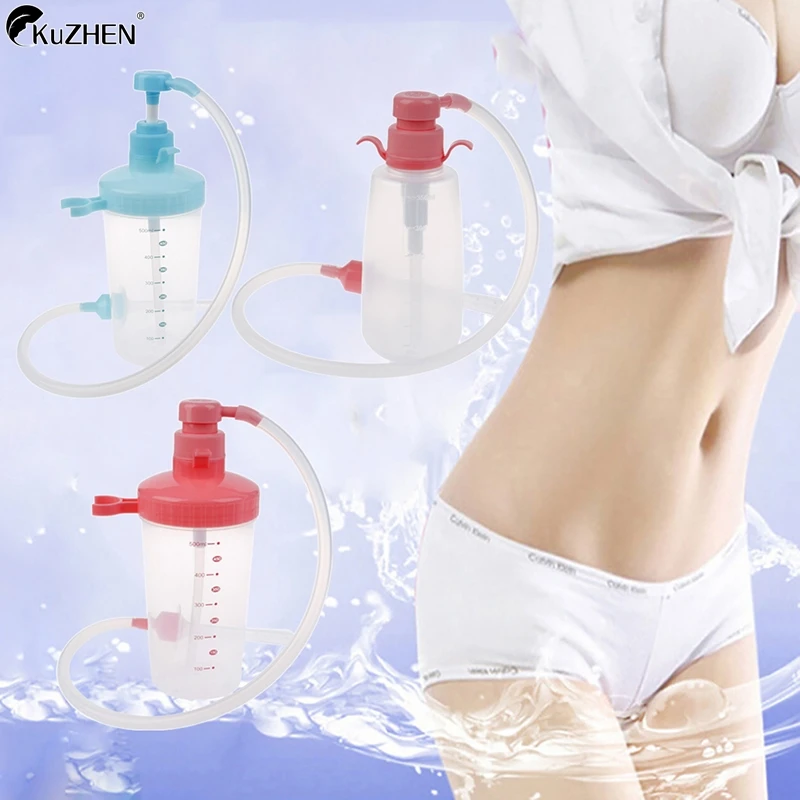 Female Vagina Washer Healthy Vaginal Clearner Anal Douche Enema Tool Reusable Medical Vagina Irrigator Anus Cleaning Syringe