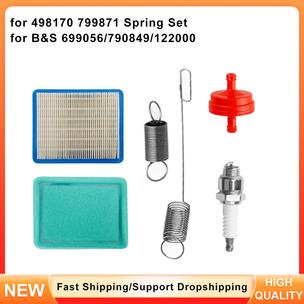 

Carburetor Spring Kit 498170 799871 for Briggs & Stratton - Replaces 699056 790849 122000