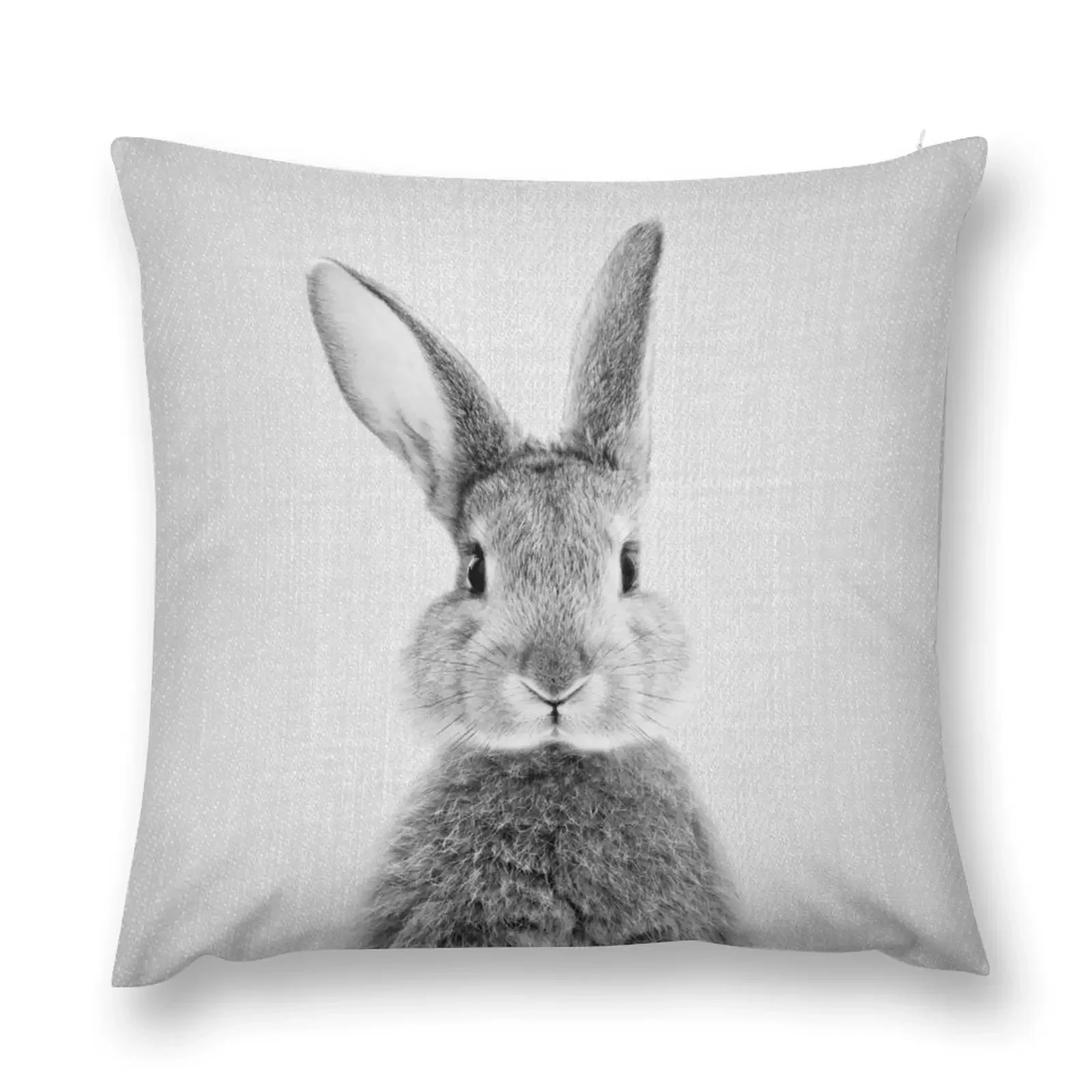 

Rabbit - Black & White Throw Pillow Cushion Cover Rectangular Cushion Cover Bed pillowcases Sofa Cushions Cover pillow