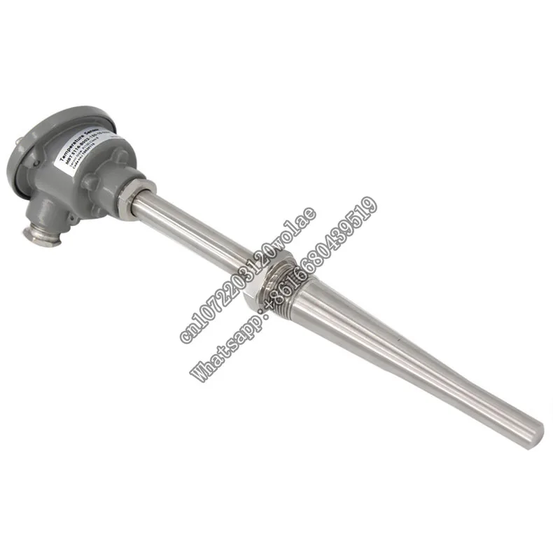 

TC-SR internal combustion engine exhaust thermocouple temperature sensor with compensating wire single protection tube K/J/N