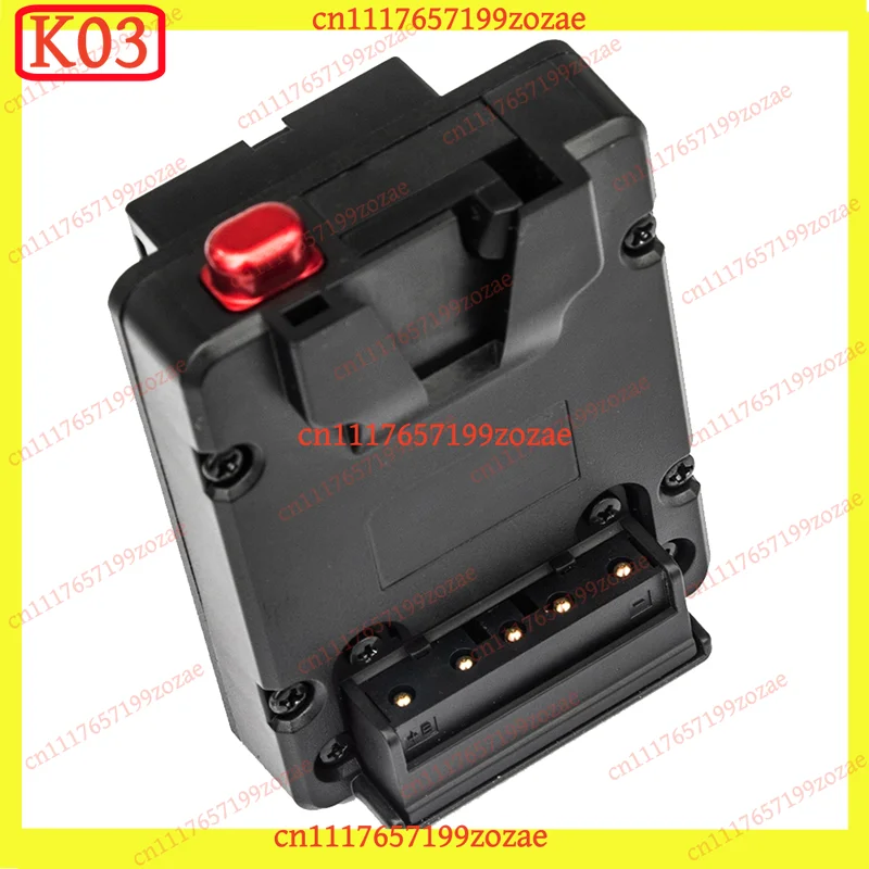K03 V-Lock Battery Converter Plate V NP-F to V-Mount D-Tap for LED Light Monitor, Replacement Parts