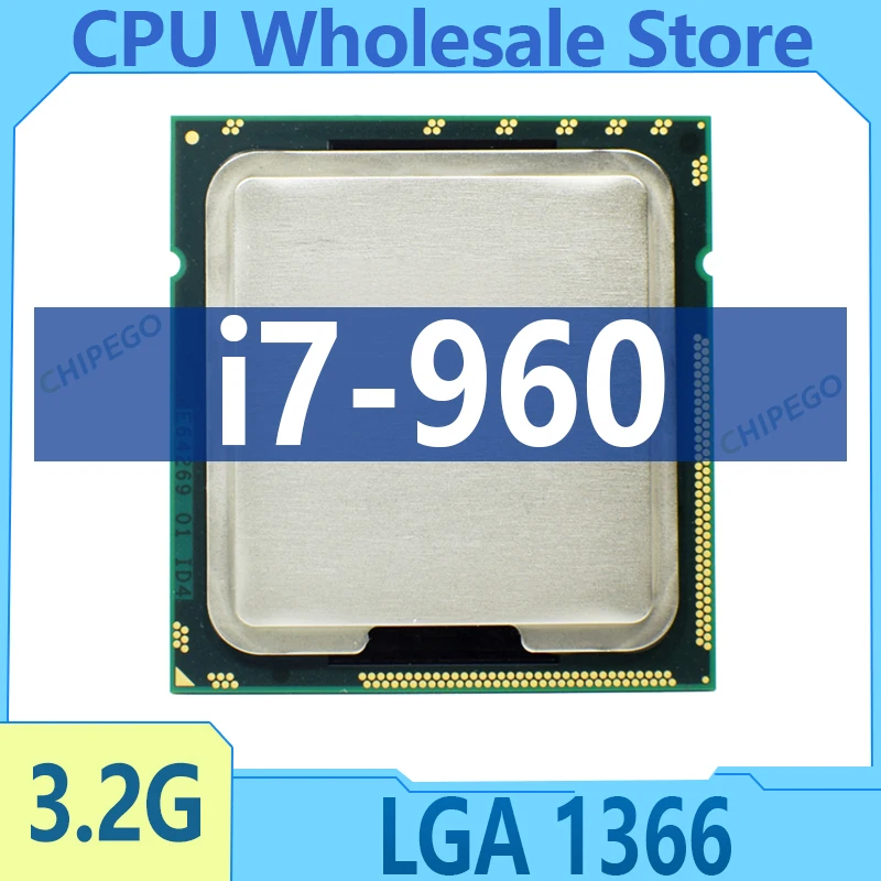 Core i7-960 I7 960 Processor 3.2GHz Quad Core LGA 1366 130W 8M Cache Desktop CPU