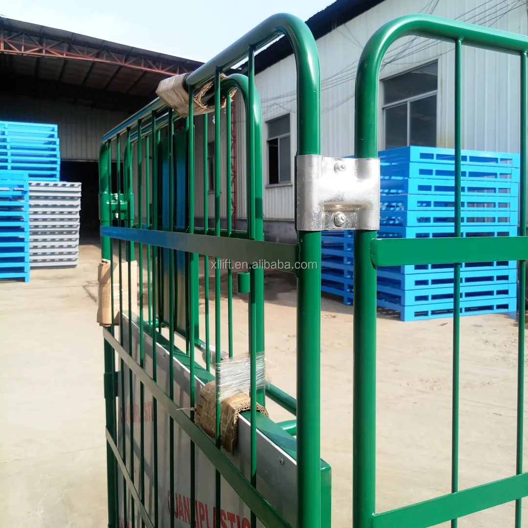 Logistics industrial laundry folding warehouse container cage roll containers trolley