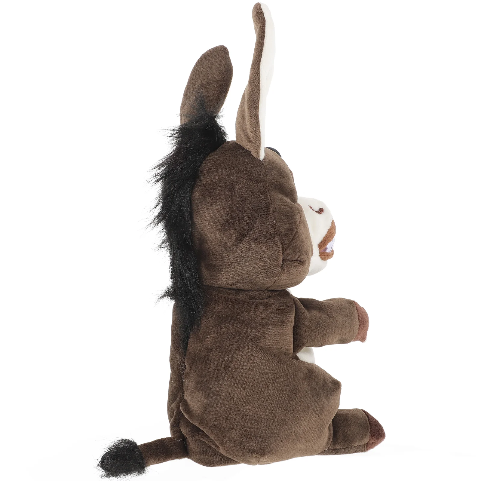 Donkey Puppet Cartoon Finger Puppets Animal for Toddlers Hand Plush Toys Animals Interactive