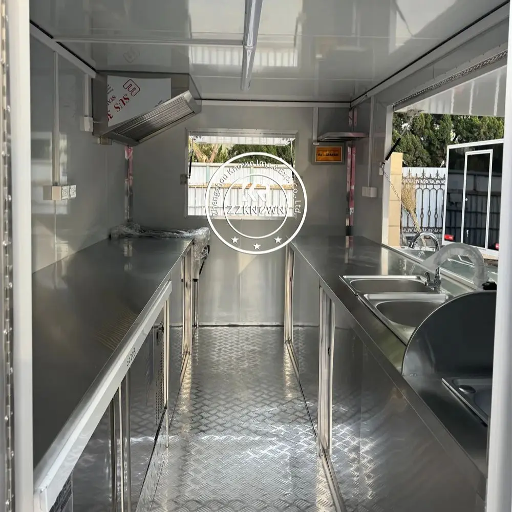 モバイルアウトドアディスペンサー食品トレーラー、食品トラック、販売、キッチン、レストラン向けの完全装備