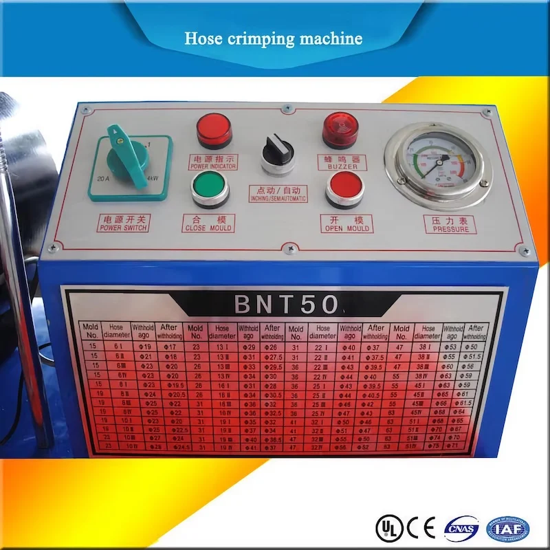 Best quality BNT50 hydraulic hose crimping machine italy