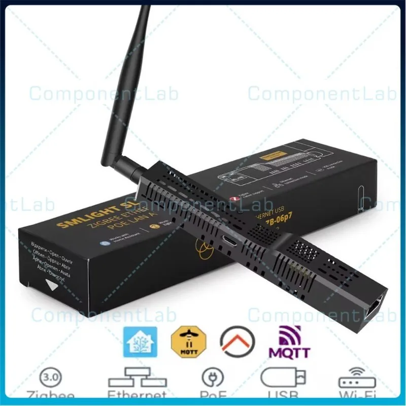 SLZB-06P7 3.0 to Ethernet,USB,and WiFi Gateway Coordinator with PoE,Universal USB Gateway for Home Assistant