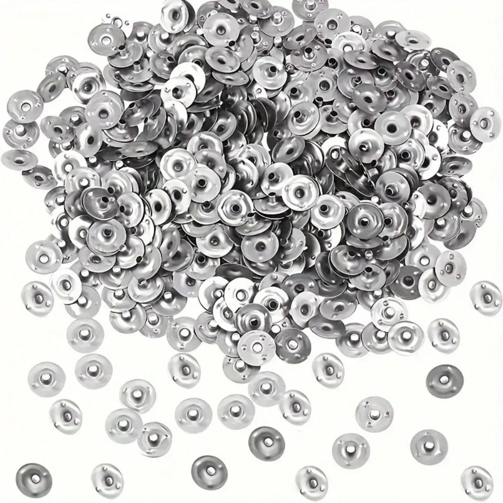 100/200/500/1000 Stück 12,5mm (0,5 Zoll) Metall-Dochthalter für DIY Aromatherapie-Kerzen Ideal für Kerzenherstellungs-Enthusiasten – Detail 3