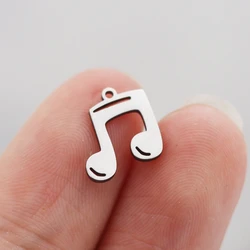 3pcs DIY Jewelry Vintage Music Note Charms Delicate Stainless Steel Pendant for Jewelry Making Bracelets Earrings Women Craft