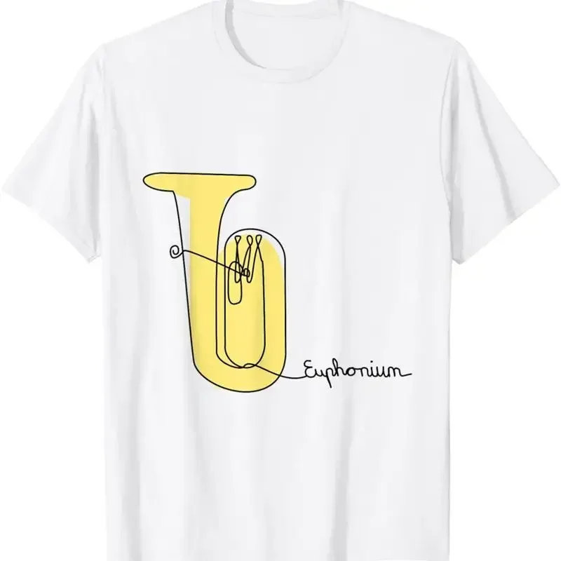 Euphonium Music Design One Line Brass Orchestra T Shirt