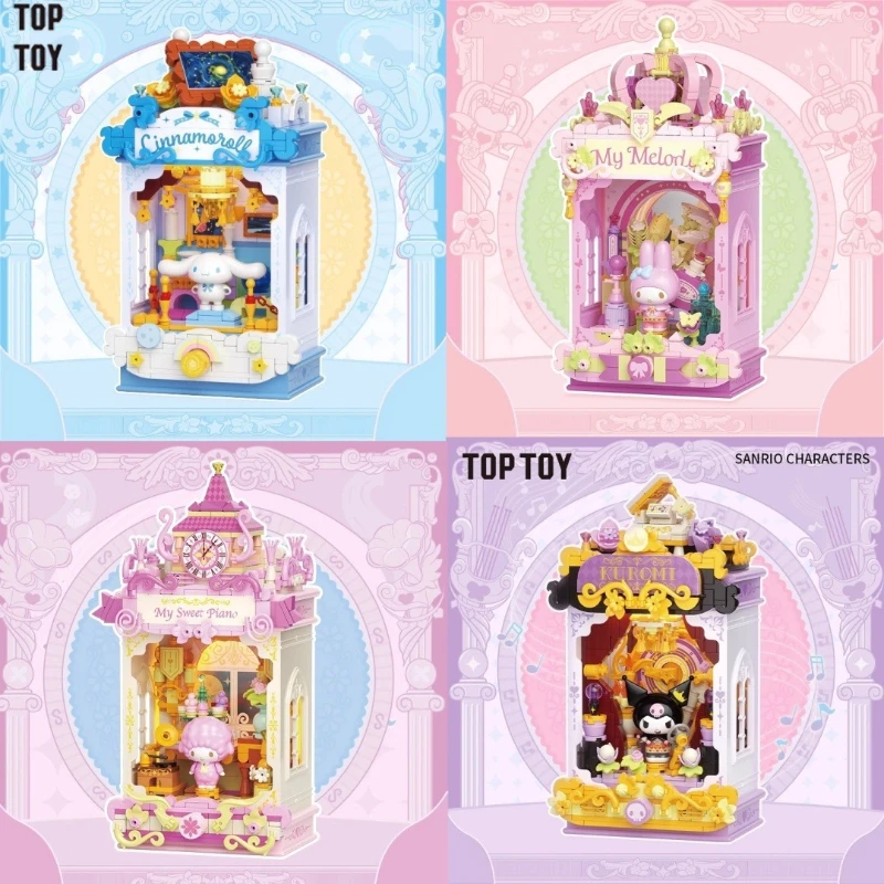 

Конструктор TOPTOY Sanrio Family Night Whisper Phantom Series Cinnamoroll: Сборная модель, фигурка, украшение для рабочего стола, подарок