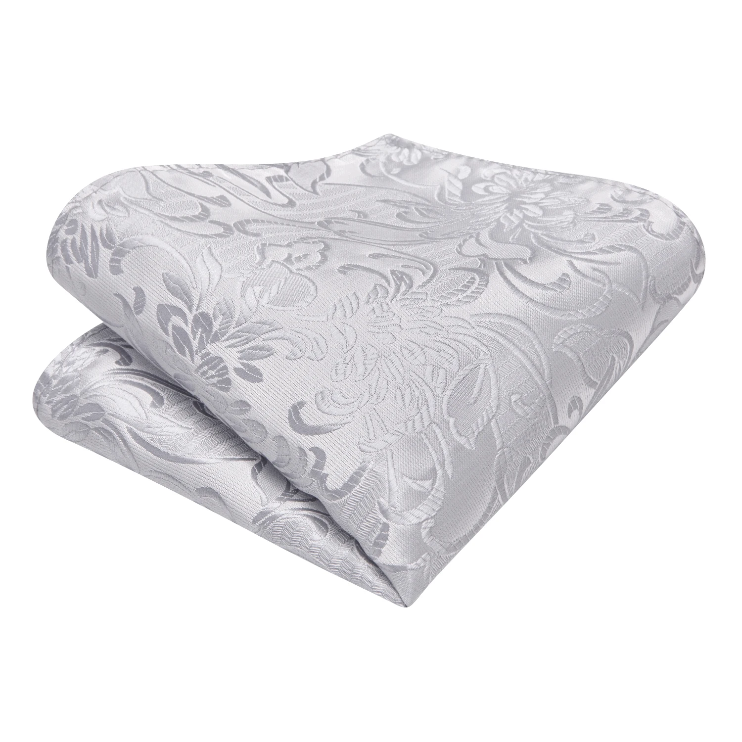 3 шт. мужской галстук серебряный цветочный галстук карманные квадратные запонки комплект свадебный формальный повседневный офисная вечеринка