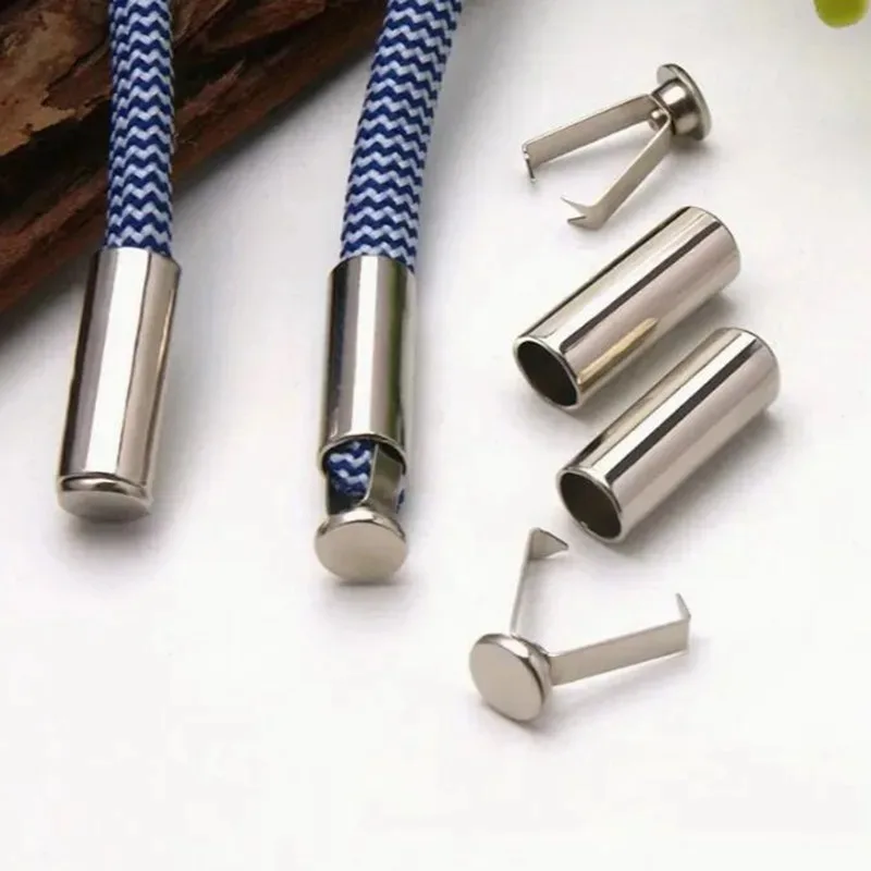 10pcs Heavy Duty Cord Locks Adjustable Metal Clips Secure Fastening for Shoelaces Bags Hoodies DIY Crafts Organizing Cables