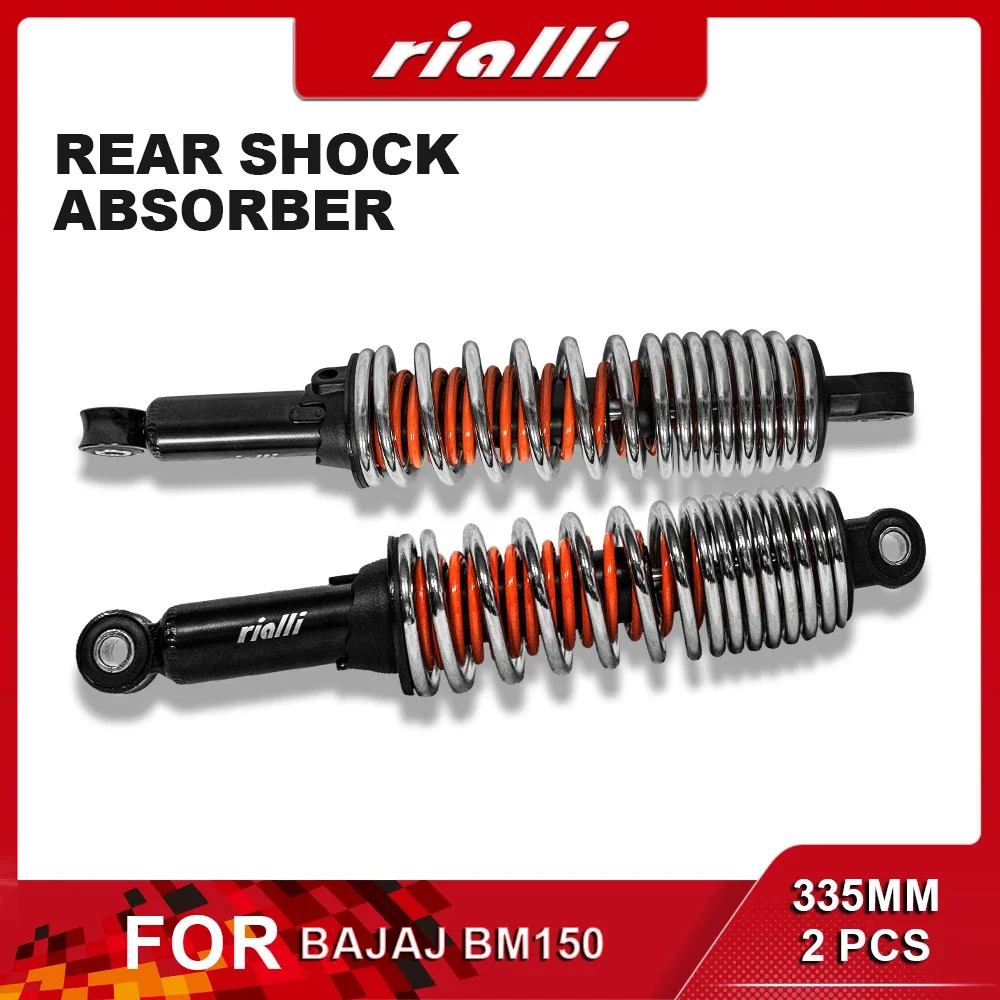 

1 Pair 335mm Motorcycle Rear Shock Absorbers Rear Spring Damping Adjustable Air Suspension Motorbike Accessories For BAJAJ BM150