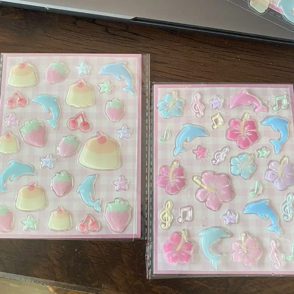 

New 3D Phone Case Sticker Cute Adhesive Water Cup Sticker Multipurpose Multifunctional Handbook Decoration