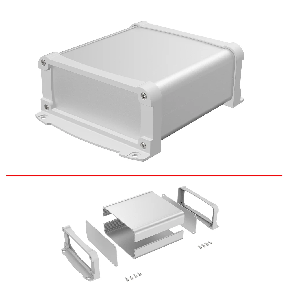 Metal Electronic Project Box Industrial Equipment Auto Aluminium Housing Durable Anodization Customized Enclosure K18 130*55MM