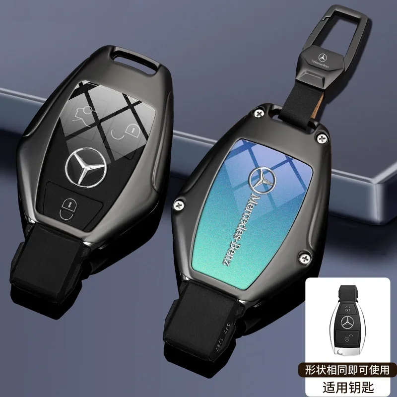 For Mercedes Benz AMG GLA CLA W176 W204 W221 W205 Zinc Alloy Car Remote Key Fob Cover Case Protector Shell Keychain Accessories