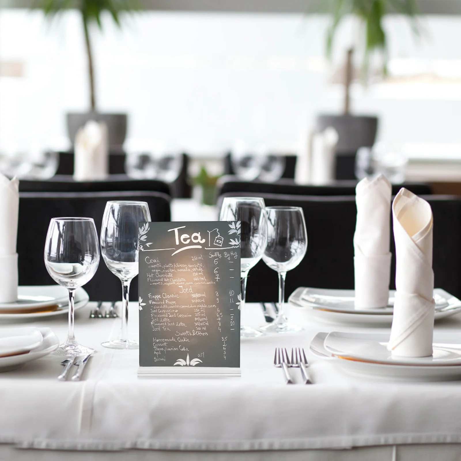 

6 Pcs Acrylic Display Board Business Card Stand Key Chain Arcylicgreeting Cards