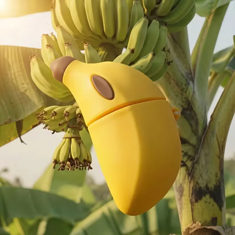 3D Banana Silicone Earphone Case Set, Suitable for AirPods Pro, Cute Cartoon Earphone Protective Cover, Fashionable, Personalized, Simple, Artistic Style Earphone Case