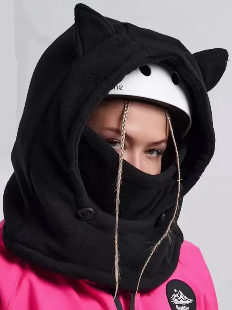 AliExpress NONE Creative Devil's Corner Cycling Neck Mask Hat 4-in-1 Balaclava Hat Winter Outdoor Sports Warm Men Women Winter Hats Unisex Cap