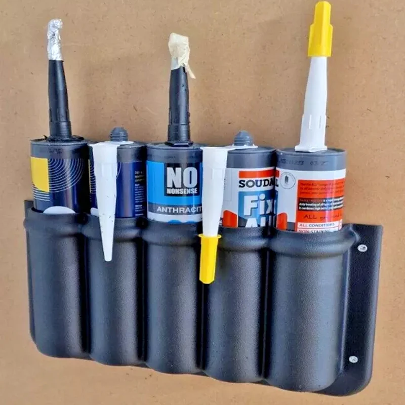 RV Door Spray Can Storage Box Durable ABS Plastic Storage Box Suitable For Campervan Storage Pocket For Silicon/Adhesive Tubes