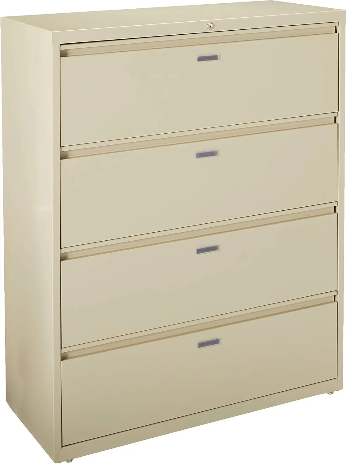 Lorell 4-Drawer Lateral File, 42 by 18-5/8 by 52-1/2-Inch, Putty