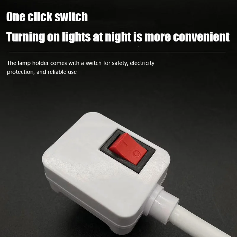 Universal E27 Lamp Bases Adjustable Rotating Holder Light Flexible Bend Mobile Test LED Light Socket Bulb Adapter Plug Switch image 4