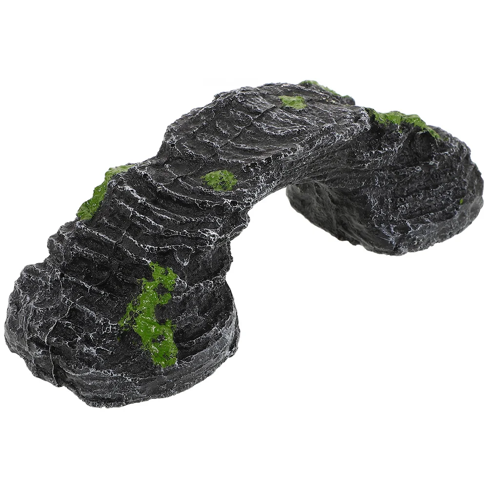 

Turtle Basking Platform Resin Reptile Rock For Aquarium Terrarium Hideout Climbing Ramp Shelter Basking Rocks For Bearded