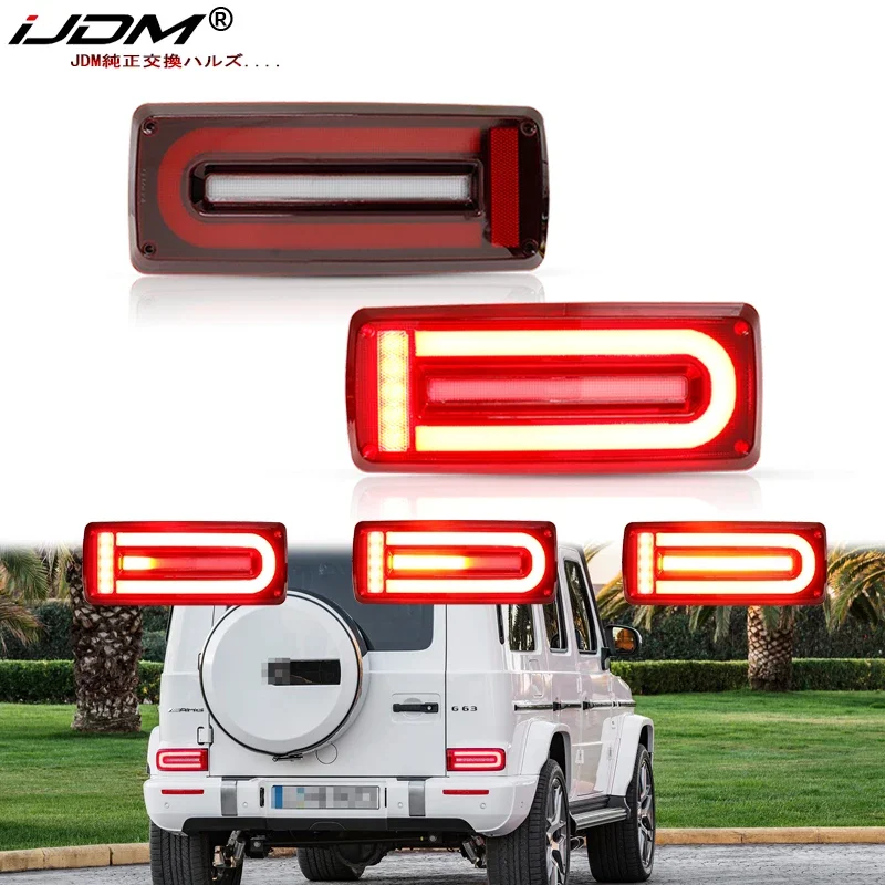 Style Full LED Turn Signal Light Tail Light,Brake Lamps Compatible With For Mercedes W463 G-Class G500 G550 G55 G63 AMG 99-2018