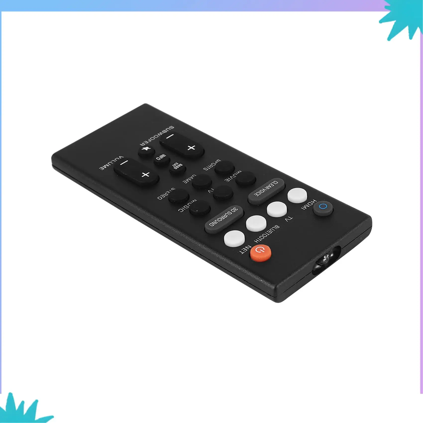 ABZW ABS スピーカーリモコン交換用リモコンヤマハ YAS-209 YAS-109 スピーカー