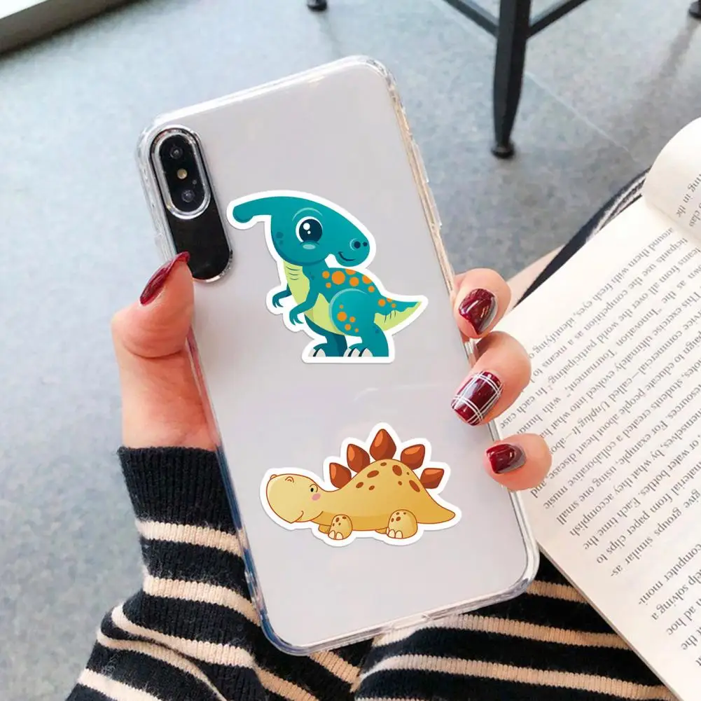 Waterproof Dinosaur Stickers 100pcs Waterproof Dinosaur Sticker Set for Skateboard Notebook Laptop Cute Cartoon for Kids