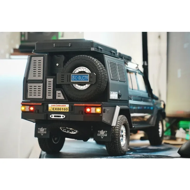

Rear Trunk Set for RGT EX86160 1:10 LC79 Crawler - 3D Printed Ladder, Main/Sub Box, Tank & Spare Tire Cover, Upgrade Parts