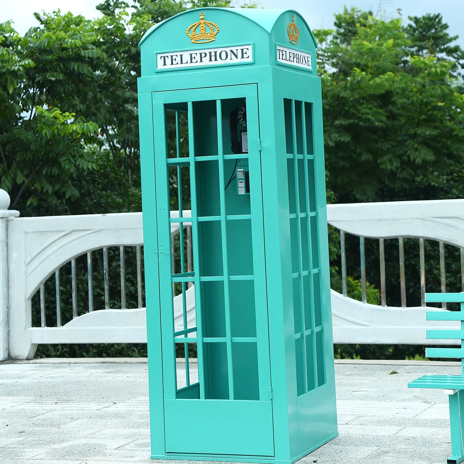 Telephone Booth Antique Floral Telephone Booth Outdoor Telephone Booth With Artificial Flower