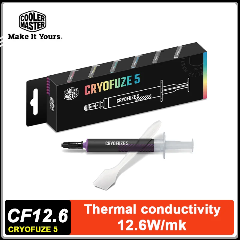 Cooler Master CF12.6 Thermal Paste 12.6W/mk For CPU/GPU Cooler High Performance Thermal Silicone Grease