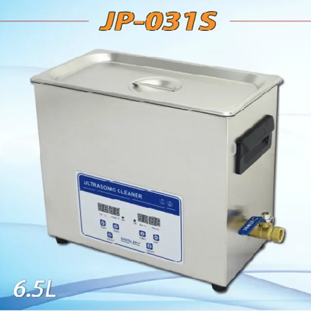 

JP-031S 180W 6.5L Digital Ultrasonic Cleaner Hardware Parts Circuit Board Washing Machine with Basket Stainless Steel