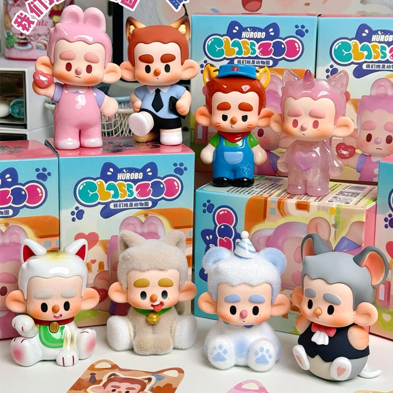 

HUROBO CLASS ZOO Series слепая коробка милая экшн-фигурка HUROBO сумка-сюрприз Kawaii животные аниме фигурка Mystery Box модель игрушки