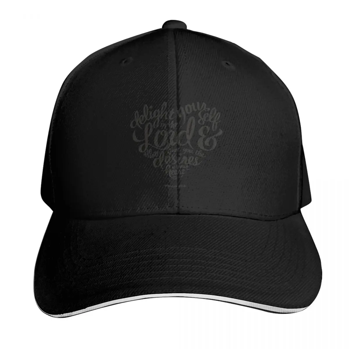 Bible Verse Delight yourself in the Lord Psalm 37:4 Baseball Cap Men Women Casual Summer Sport Sun Cap