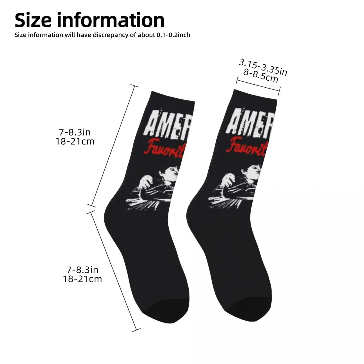 Autumn Winter Crazy Design Unisex Jake And Johnnie America Socks Sweat Absorbing Basketball Socks