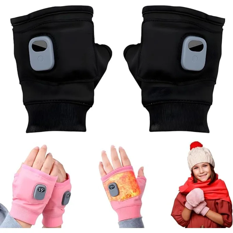 

Умные перчатки с электрическим подогревом, зимние теплые USB-перезаряжаемые термоперчатки, 3 настройки температуры для занятий спортом на открытом воздухе, для мужчин и женщин
