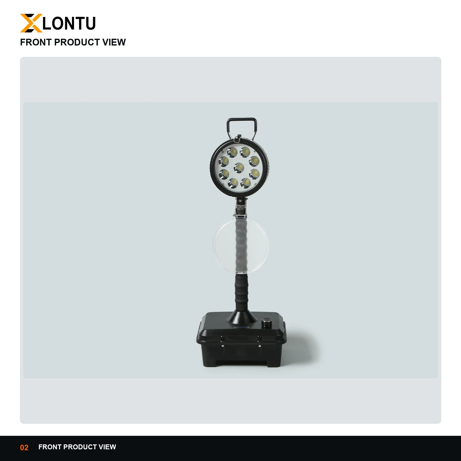 LONTU DBG-502 Portable Explosion-Proof Work Light DC 14.8V 27W LED IP66 18650 Lithium 10Ah Stepless Dimming Chemical Plant