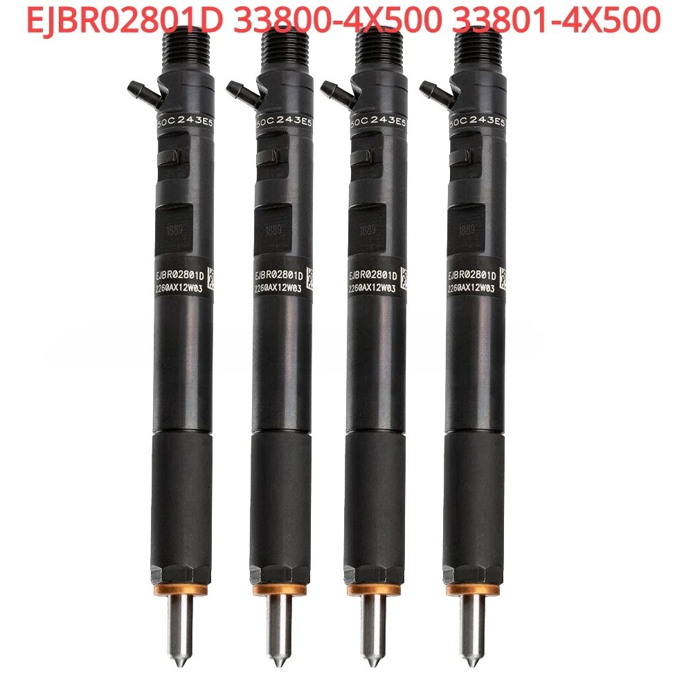 

4PCS EJBR02801D 33800-4X500 New Diesel Fuel Injector For Hyundai Terracan KIA Carnival / Sedona 2.9L CRDI (With Code)