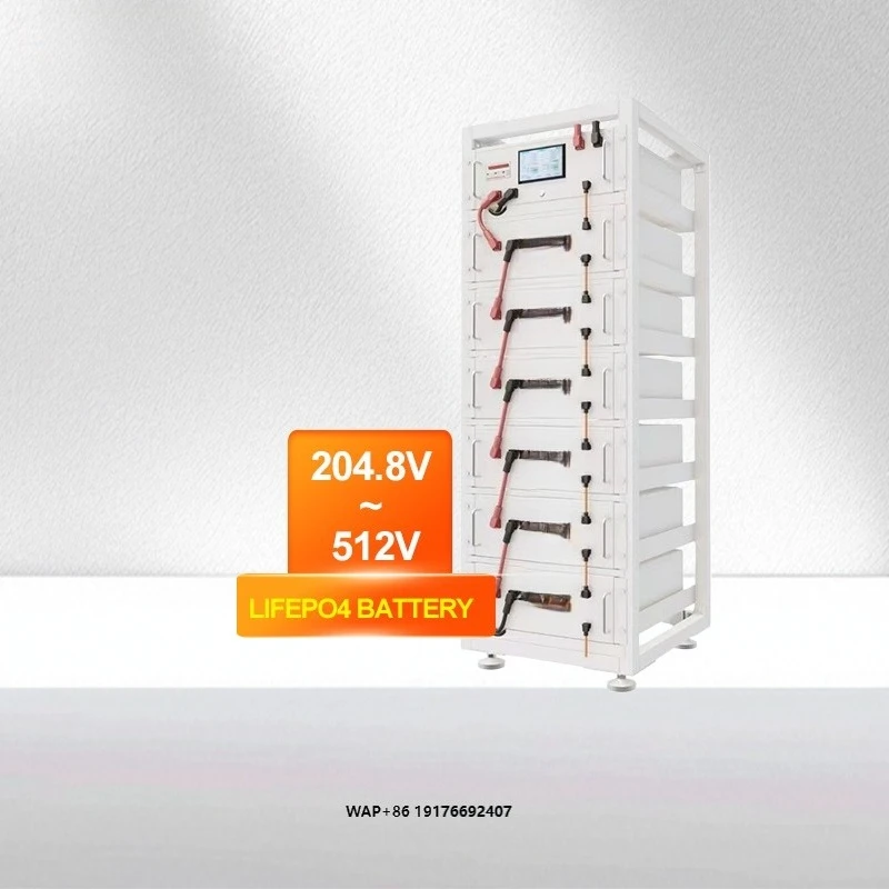 Outdoor Power Supply 51.2V 100kWh 200kWh Smart Lifepo4 Racked Lithium Ion Battery Pack for Industrial Commercial System