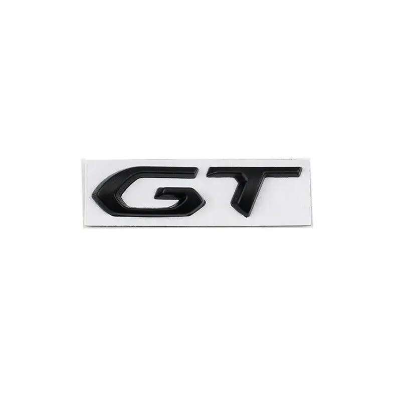 1 Pieces GT Logo Metal Emblem  10 106 205 208 308 Accessories Gadget Car Auto Fender Truck Rear Tailgate Badge Sticker